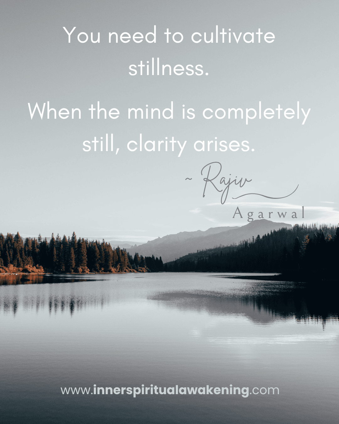 10_You need to cultivate stillness. When the mind is completely still, clarity arises