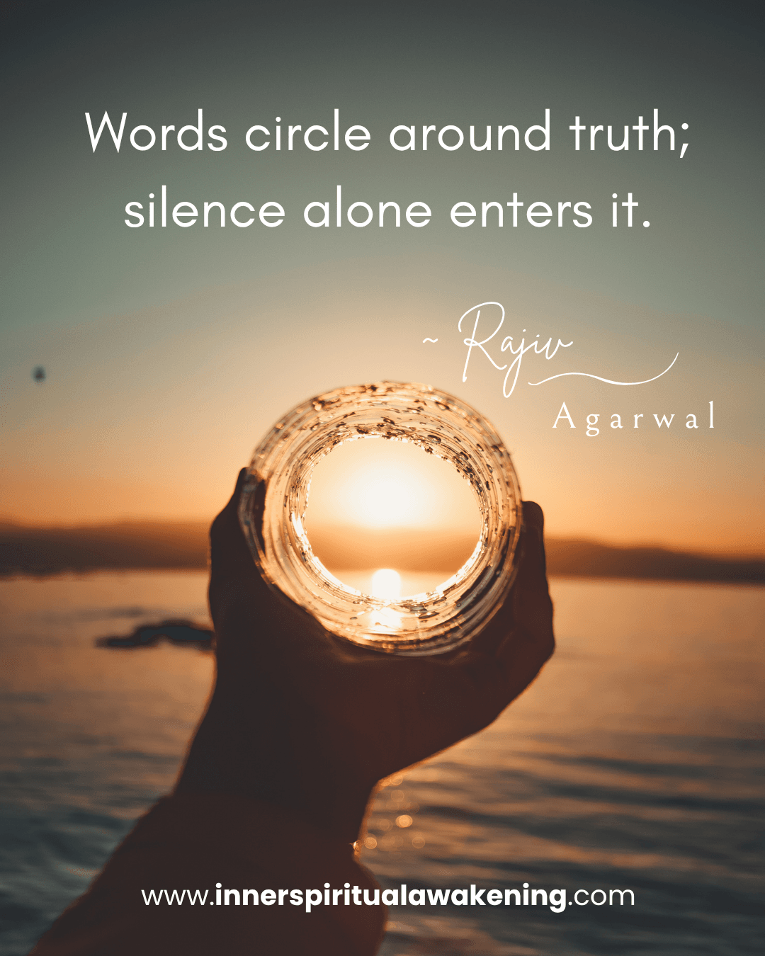 45 Words circle around the truth; silence alone enters it