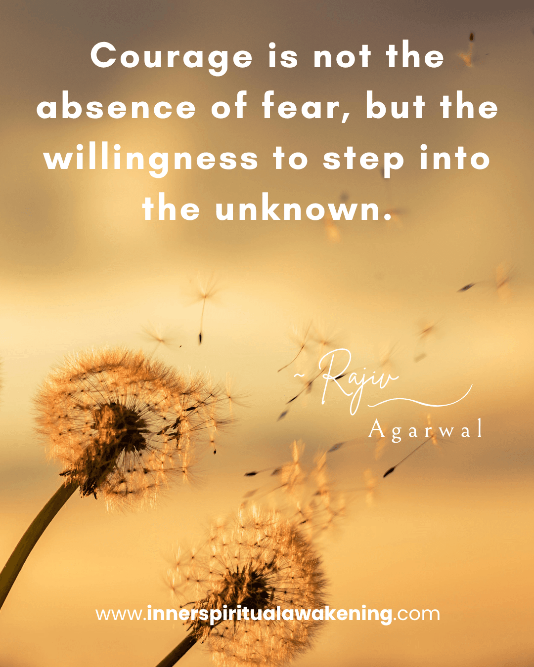 74 Courage is not the absence of fear, but the willingness to step into the unknown