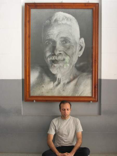 Rajiv Agarwal Meditating Ramana Maharishi